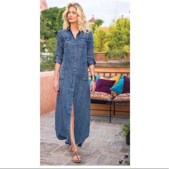 soft surroundings denim dress